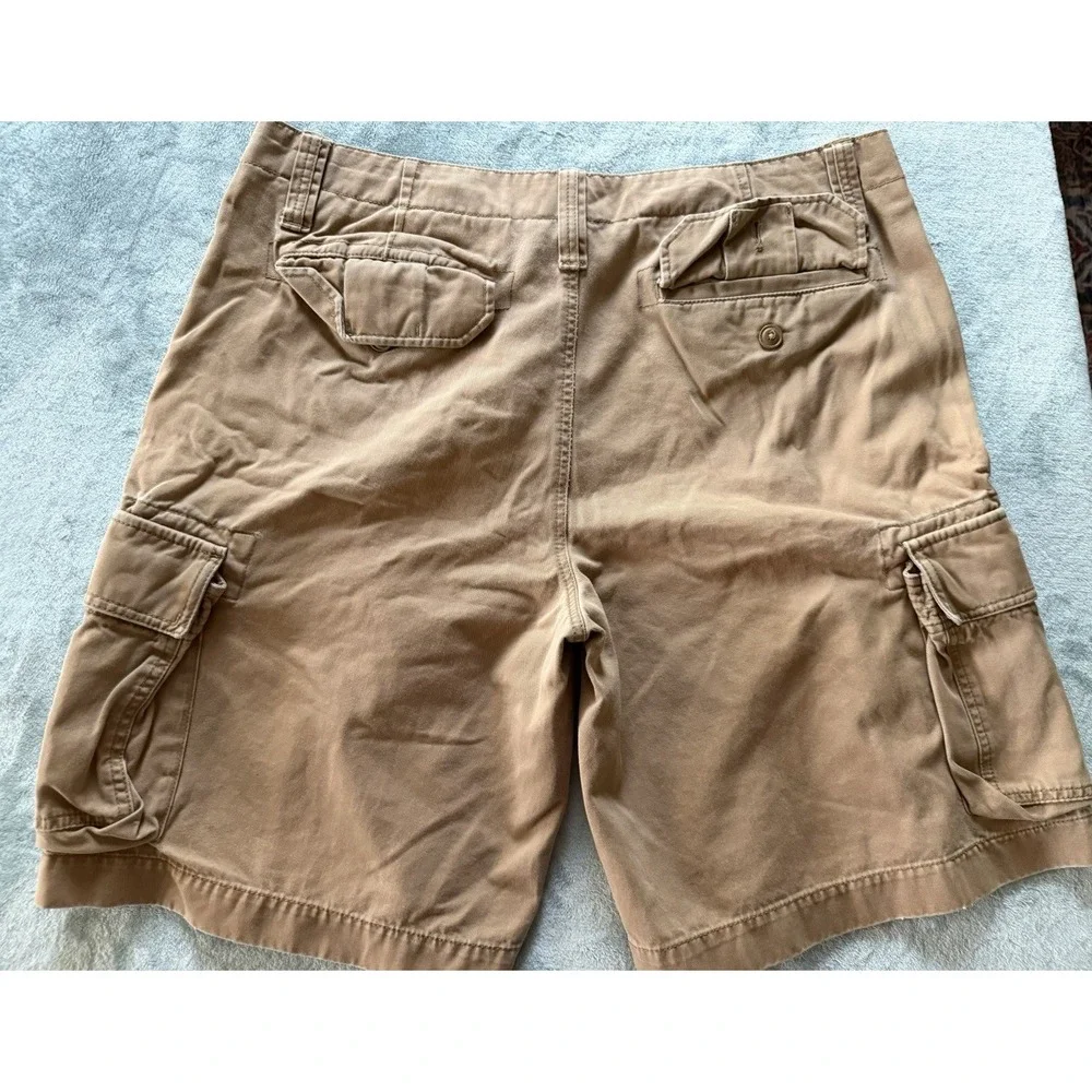 Cremieux Men's Cargo Shorts Khaki Heavy Duty Casual Outdoor Large Pockets Sz 38